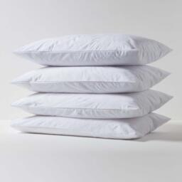 Terry Towelling Waterproof Pillow Protectors Pack of 4 - White / 74cm / 48cm - thumbnail 3