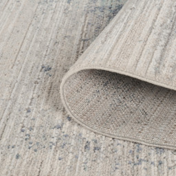 Maia Low Pile Washable Non Slip Living Room Abstract Area Rug Hallway Runner - Navy / 300cm - thumbnail 4