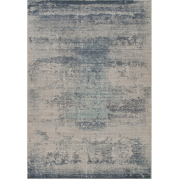 Maia Low Pile Washable Non Slip Living Room Abstract Area Rug Hallway Runner - Navy / 300cm - thumbnail 3