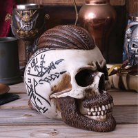 Ragnar Viking Skull Ornament - 16cm