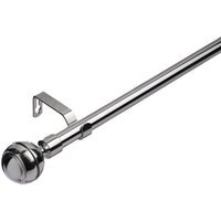 19 mm Extendable Metal Curtain Poles - Chrome / 70cm - image 1