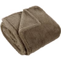 Kallu Double-Sided Faux-Fur Throw - Mocha / 150cm