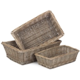 Antique Wash Tapered Serving Tray - Brown / 14cm - thumbnail 2