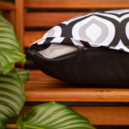 Printed Outdoor Garden Scatter Cushion - Black Grey / 2 - thumbnail 2