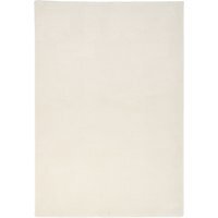 Cream Geometric Living Area Rug - Silver / 190cm x 280cm