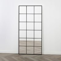 Aion Full Length Standing Mirror Industrial 180x90cm - Black - thumbnail 1