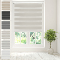 Day Night Zebra Duo Roller Blind - Natural / 60cm Width x 210cm Drop / 210cm / 60cm - thumbnail 1