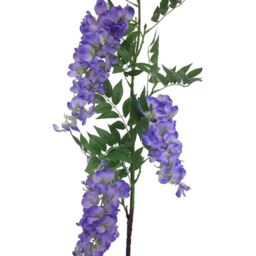 Artificial Wisteria Branch 122cm - Violet - thumbnail 2