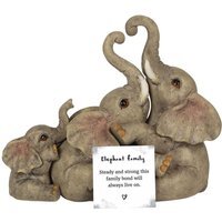 Mini Elephant Family Ornament - Grey - thumbnail 1