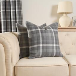 Pack Of Winsford Check Filled Cushions - Charcoal / 2 - thumbnail 2