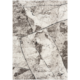Eleanor Modern Embossed Contemporary Living Room Area Rug - Slate Design Rug - Mocha / 170cm - thumbnail 2