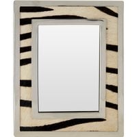 Kensington Townhouse 5in x 7in Zebra Design Photo Frame - Black & Natural