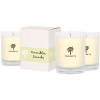Soy Wax Scented Candles - 160g - Pack of 3 - Vanilla Sands