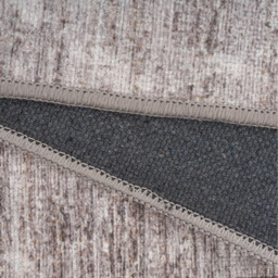 Geometric Washable Area Rug - Grey Beige / 60cm x 240cm - thumbnail 2