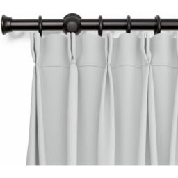 28 mm Wooden Curtain Poles Fixed Length - Black / 150cm - thumbnail 4