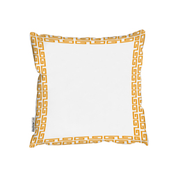 Golden Egyptian Border Outdoor Cushion - Yellow / 60cm - thumbnail 2