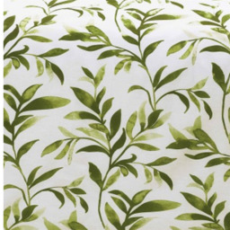 Watercolour Leaves Duvet Cover Set - Green / Single - thumbnail 4