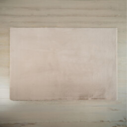Deluxe Rabbit Faux Fur Rug  - Biscuit / 140cm - thumbnail 3