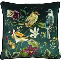 Midnight Garden Floral Rectangular Cushion 43 x 43cm - Green / Polyester - image 1