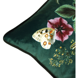 Midnight Garden Floral Rectangular Cushion 43 x 43cm - Green / Polyester - thumbnail 4