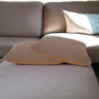 Brown Cotton Cushion Set of 2 - Brown