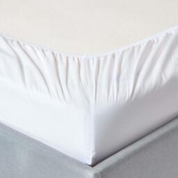 200 Thread Count Egyptian Cotton Extra Deep Fitted Sheet - White / Single - thumbnail 2
