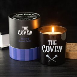 Coven Black Fig Scented Glass Candle Witchy Gift Home Decor - Black - thumbnail 3