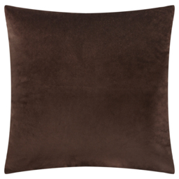 Soren Cut Velvet Abstract Cushion - Brown / Polyester - thumbnail 3