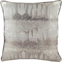 Inca Jacquard Cushion - Steel Grey / 56cm / Polyester - thumbnail 1