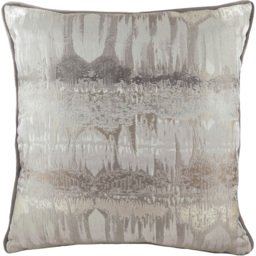 Inca Jacquard Cushion - Steel Grey / 56cm / Polyester - thumbnail 2