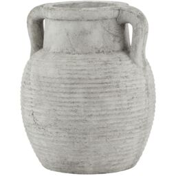 Athena Stone Amphora Pot - White - thumbnail 2