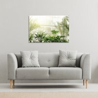 Green plants in botanical gardens Canvas Print - Green / 101cm / 127cm - image 1
