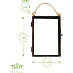 Hanging Metal Photo Frames - Black / 4 x 6 / 2 - thumbnail 3