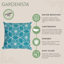 Geometric Tile Printed Garden Scatter Cushion Cover  - Imperial Atlantis - thumbnail 2