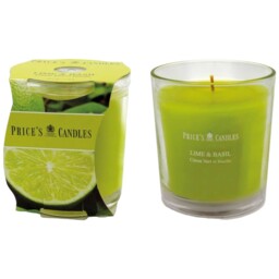 Price's Lime and Basil Scented Jar Candle - Lime - thumbnail 2
