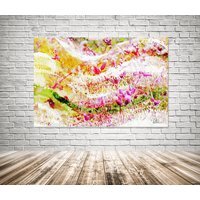 Countryside Colour Wilderness Graphic Art Wrapped on Canvas - Yellow / 46cm - thumbnail 1