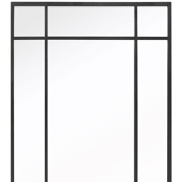 Genestra Outdoor Garden Wall Mirror - Black / 85cm / 180cm - thumbnail 3