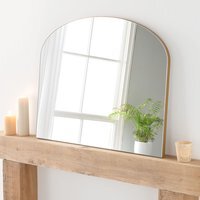 Simple Arched Plain Mantle Mirror - Gold - image 1