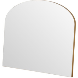 Simple Arched Plain Mantle Mirror - Gold - thumbnail 2