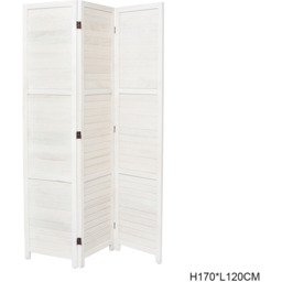 Elegant Solid Wood Room Divider - White / 120cm / 5kg - thumbnail 3