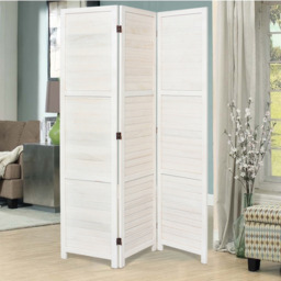 Elegant Solid Wood Room Divider - White / 120cm / 5kg - thumbnail 5