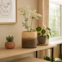 Dakota Grey Glass Vase - Glass 100%
