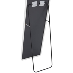 Mirror with Modern Rectangular Metal Frame - Silver White - thumbnail 4