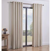 Taylor Blackout Eyelet Curtains - Natural / 168cm / 137cm - image 1