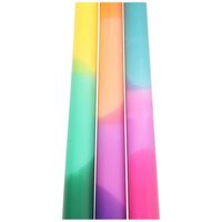 Set of 3 Dipped Aura Energy Taper Candles for Rituals  Decor - Multi