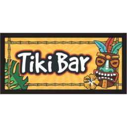 Wall Art Framed Print  Home Tiki Bar - Black - thumbnail 2