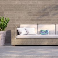 Clean Freak Blue Outdoor Cushion - Blue / 60cm