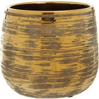 Honna Large Ceramic Planter - Gold