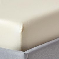Organic Egyptian Cotton Fitted Sheet - Cream / Small Double