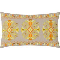 Kalina Embroidered Cushion - Yellow - image 1